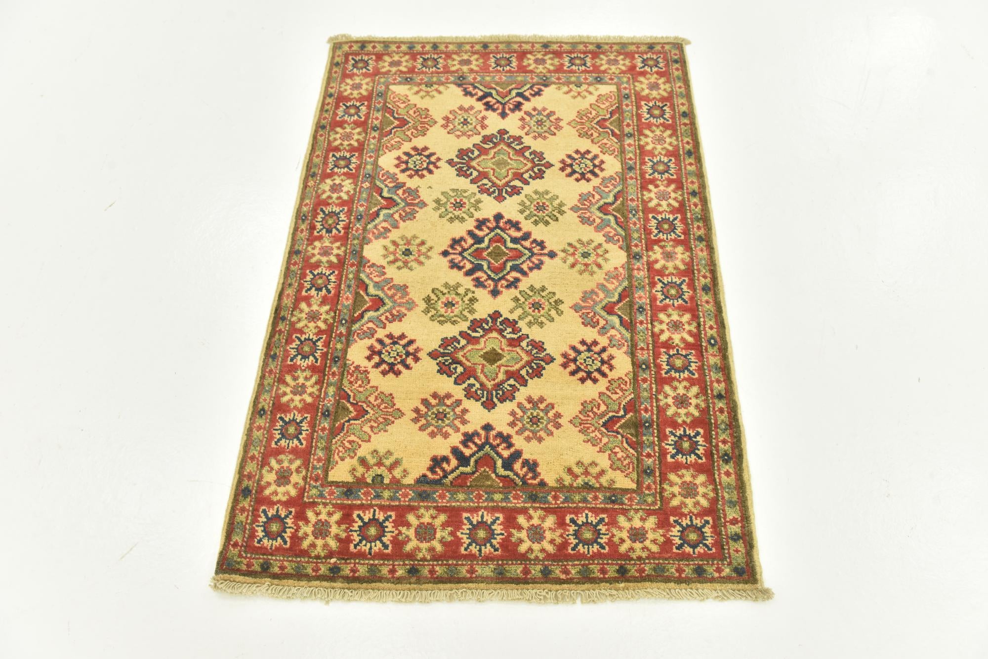 2' 9 x 4' Hand Knotted Kazak Rug