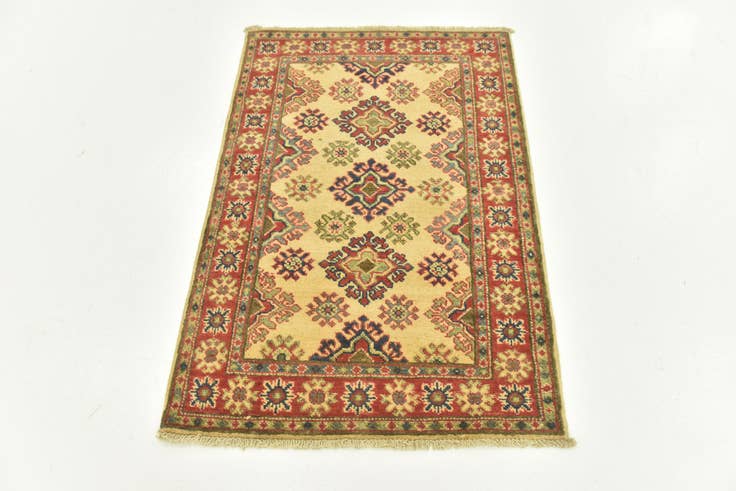 Detail image of 2' 9 x 4' Hand Knotted Kazak Rug