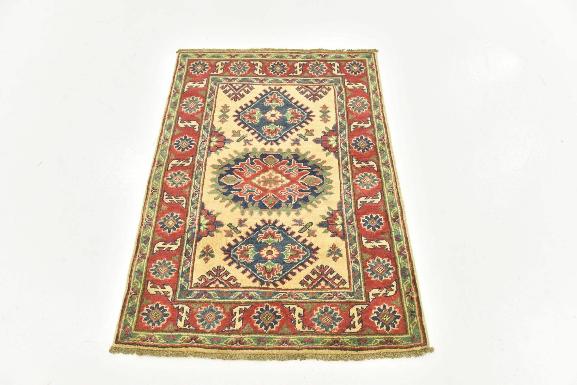 2' 9 x 3' 10 Hand Knotted Kazak Rug