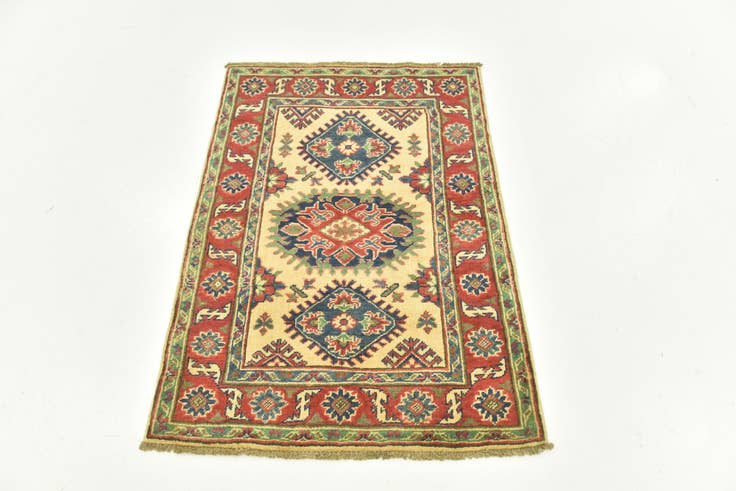 Detail image of 2' 9 x 3' 10 Hand Knotted Kazak Rug