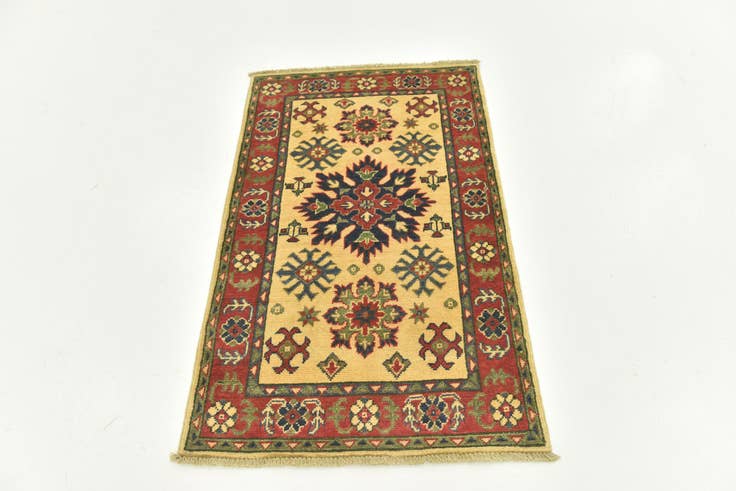 Detail image of 2' 8 x 4' 2 Hand Knotted Kazak Rug