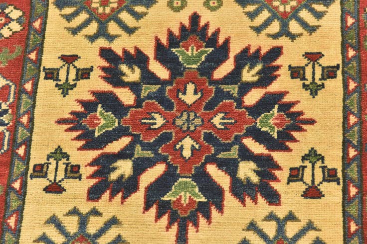 Detail image of 2' 8 x 4' 2 Hand Knotted Kazak Rug
