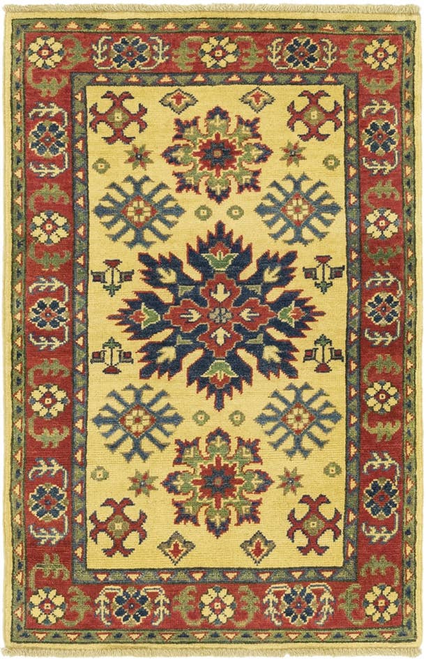 Detail image of 2' 8 x 4' 2 Hand Knotted Kazak Rug