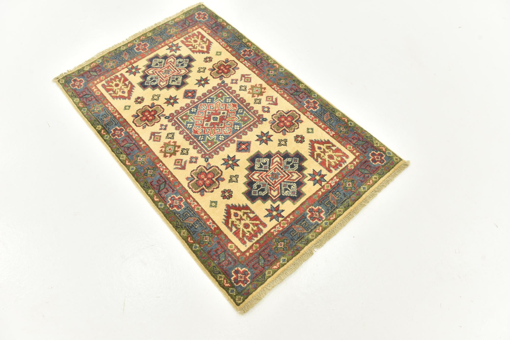 2' 8 x 4' 1 Hand Knotted Kazak Rug