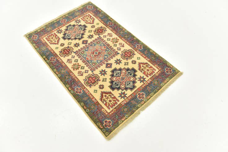 Detail image of 2' 8 x 4' 1 Hand Knotted Kazak Rug