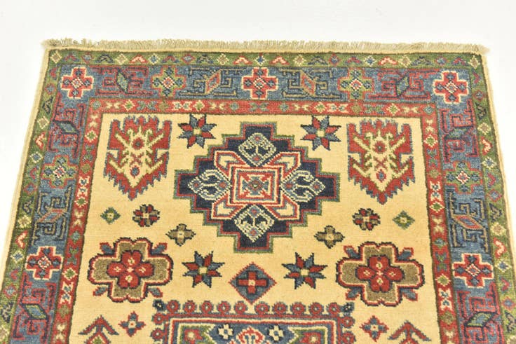 Detail image of 2' 8 x 4' 1 Hand Knotted Kazak Rug