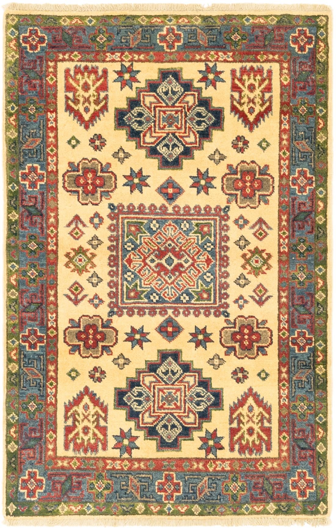 2' 8 x 4' 1 Hand Knotted Kazak Rug