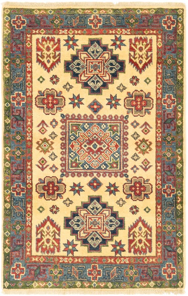 Detail image of 2' 8 x 4' 1 Hand Knotted Kazak Rug