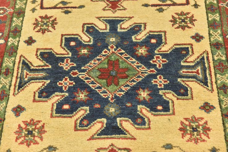 Detail image of 2' 8 x 3' 10 Hand Knotted Kazak Rug