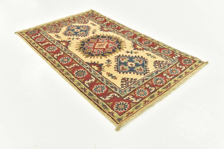 Detail image of 2' 7 x 4' 1 Hand Knotted Kazak Rug