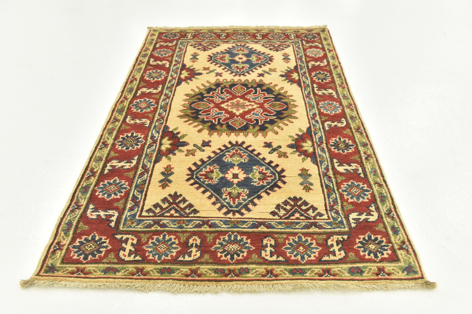 2' 7 x 4' 1 Hand Knotted Kazak Rug