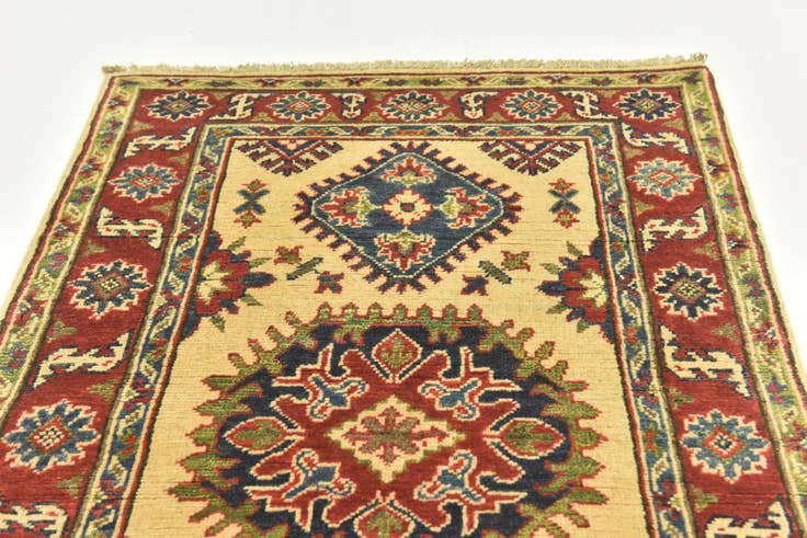 Detail image of 2' 7 x 4' 1 Hand Knotted Kazak Rug