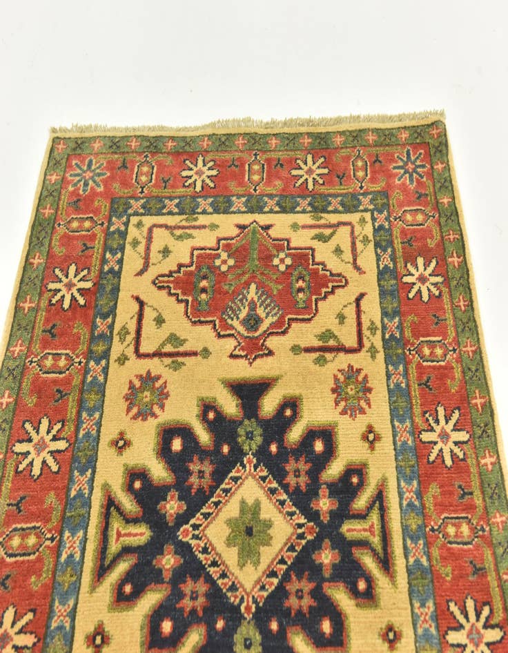 Detail image of 2' 10 x 4' 1  Hand Knotted Kazak Rug