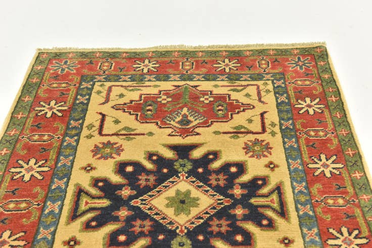 Detail image of 2' 10 x 4' 1 Hand Knotted Kazak Rug