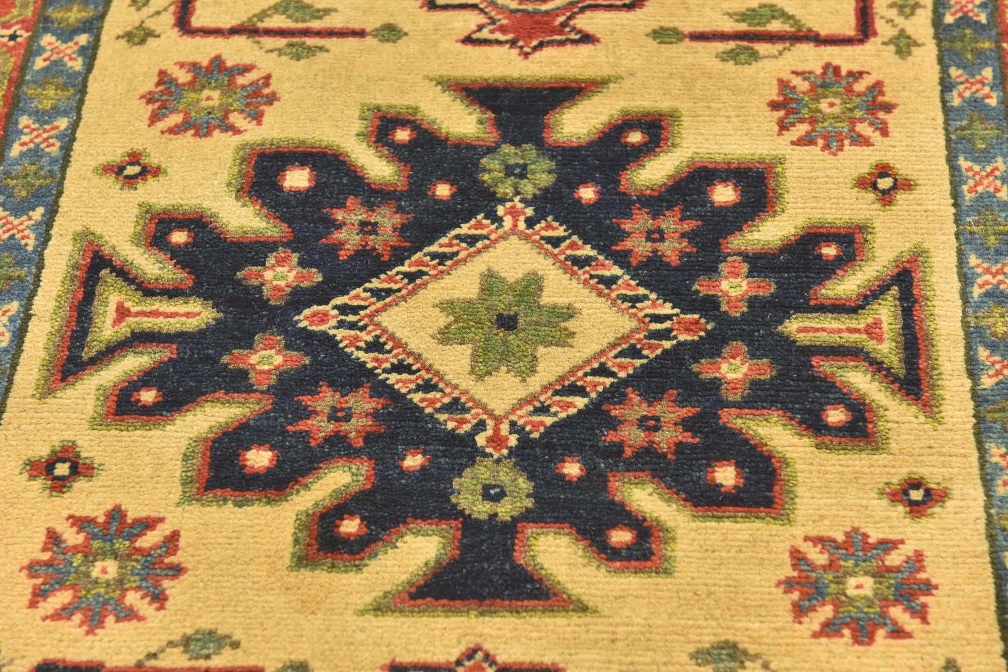 2' 10 x 4' 1 Hand Knotted Kazak Rug