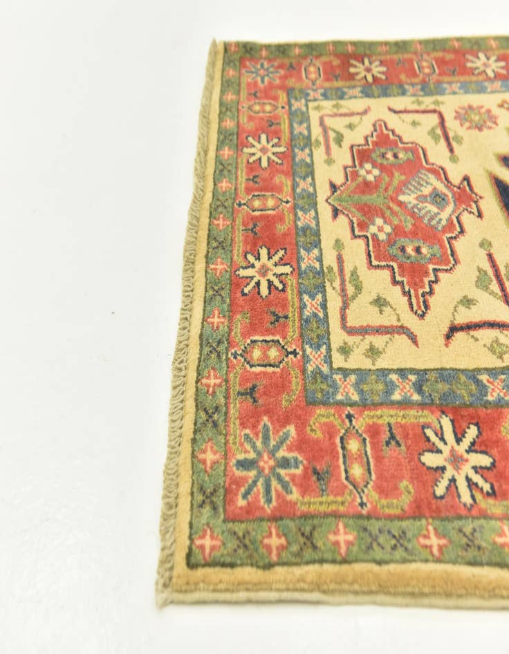 Detail image of 2' 10 x 4' 1  Hand Knotted Kazak Rug