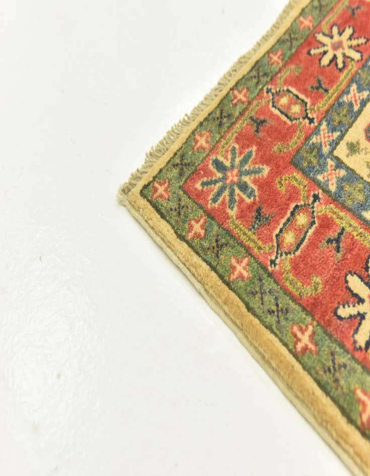 Detail image of 2' 10 x 4' 1  Hand Knotted Kazak Rug