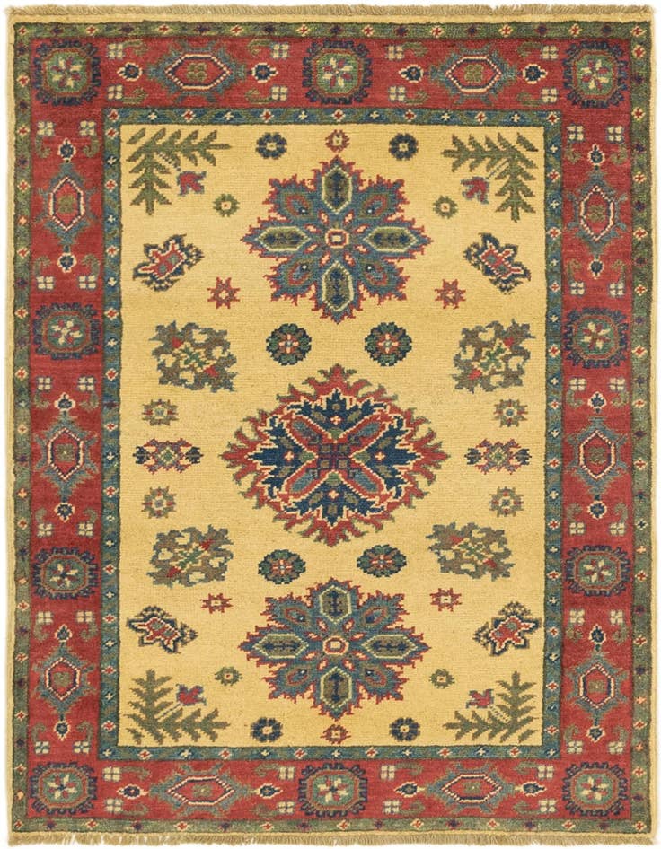 Detail image of 2' 10 x 3' 11 Hand Knotted Kazak Rug