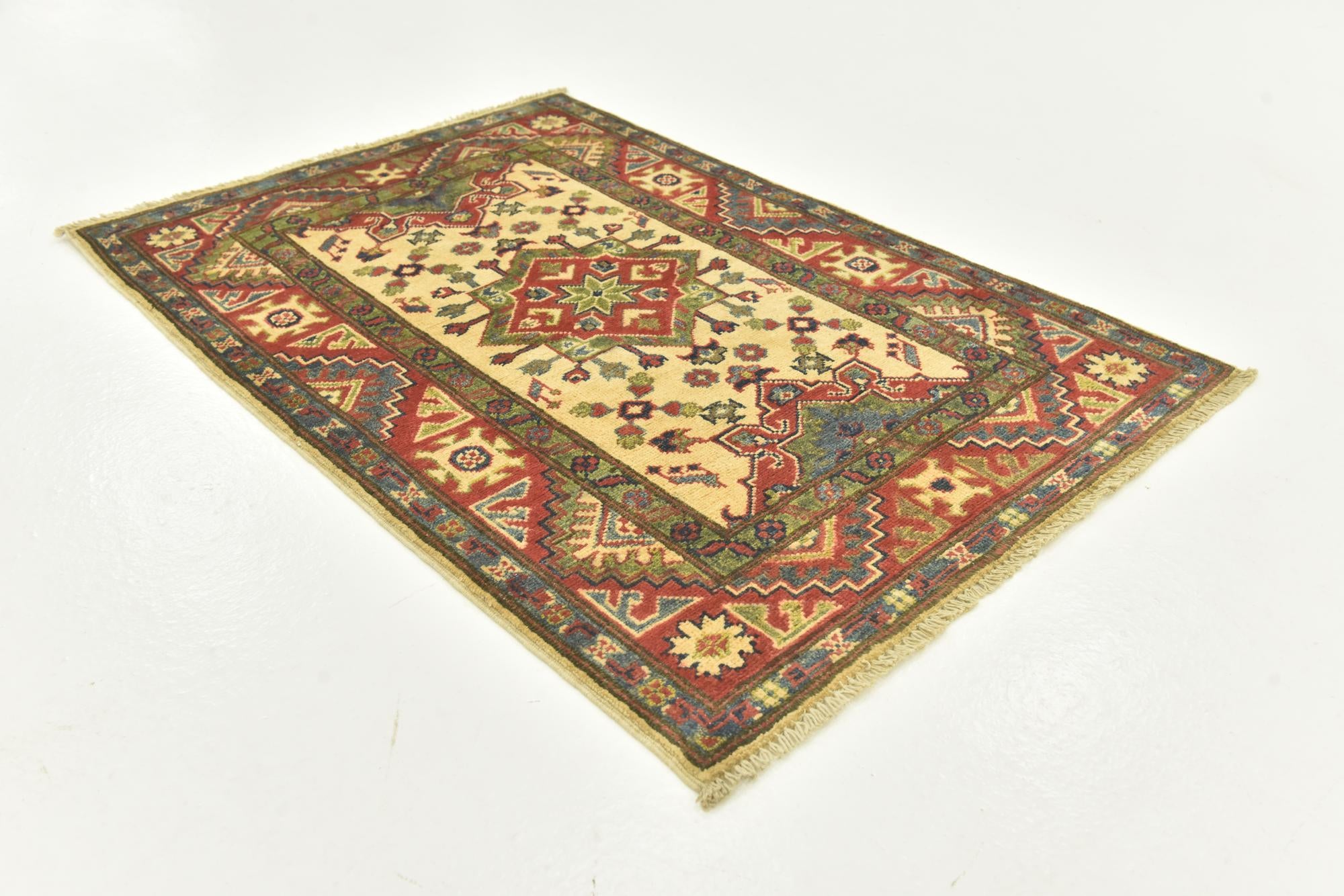 2' 9 x 3' 11 Hand Knotted Kazak Rug