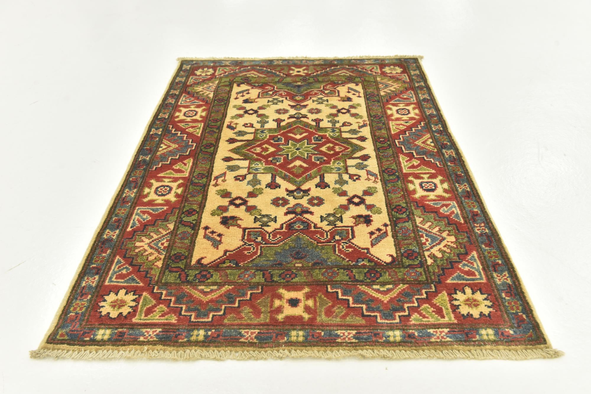 2' 9 x 3' 11 Hand Knotted Kazak Rug