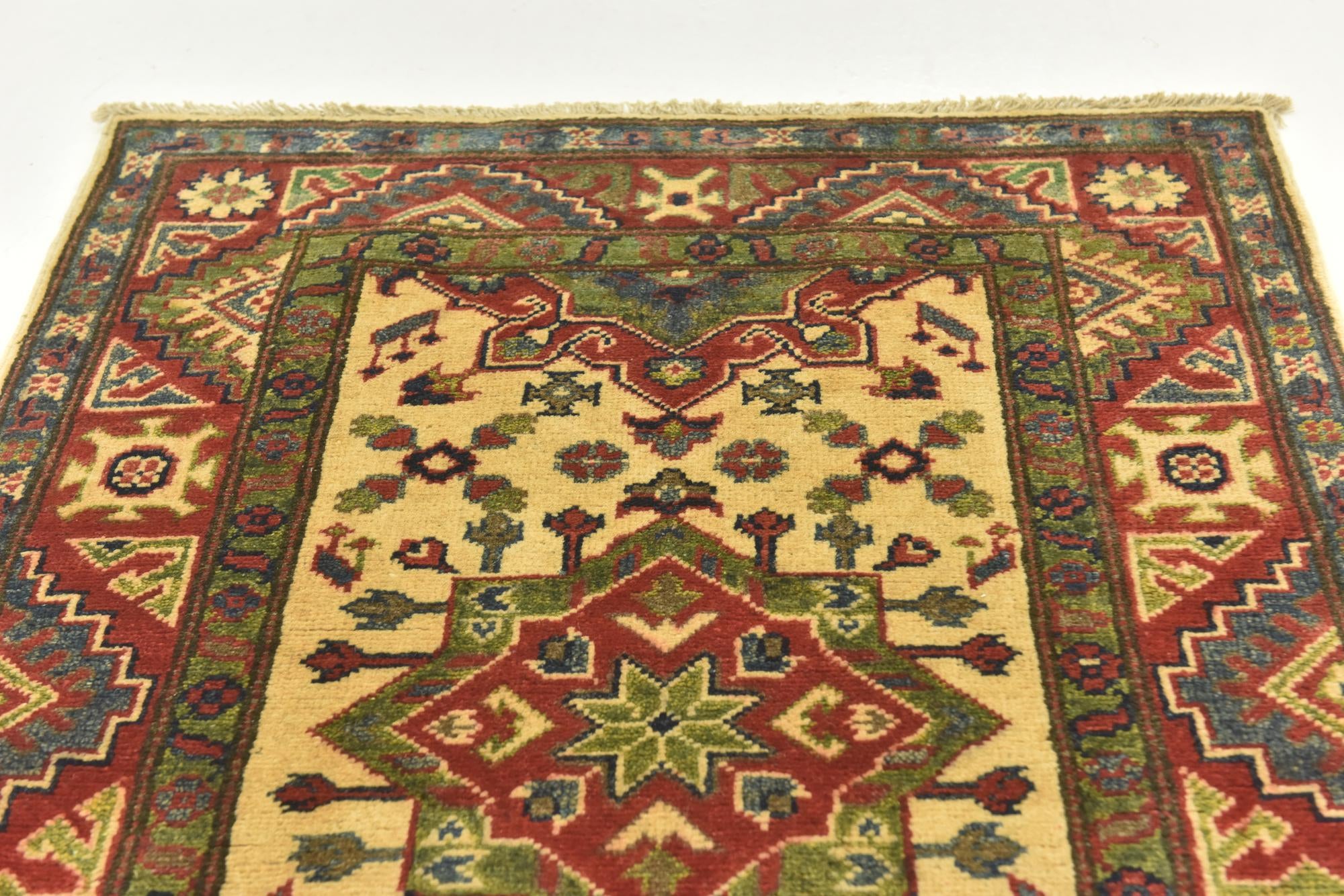 2' 9 x 3' 11 Hand Knotted Kazak Rug