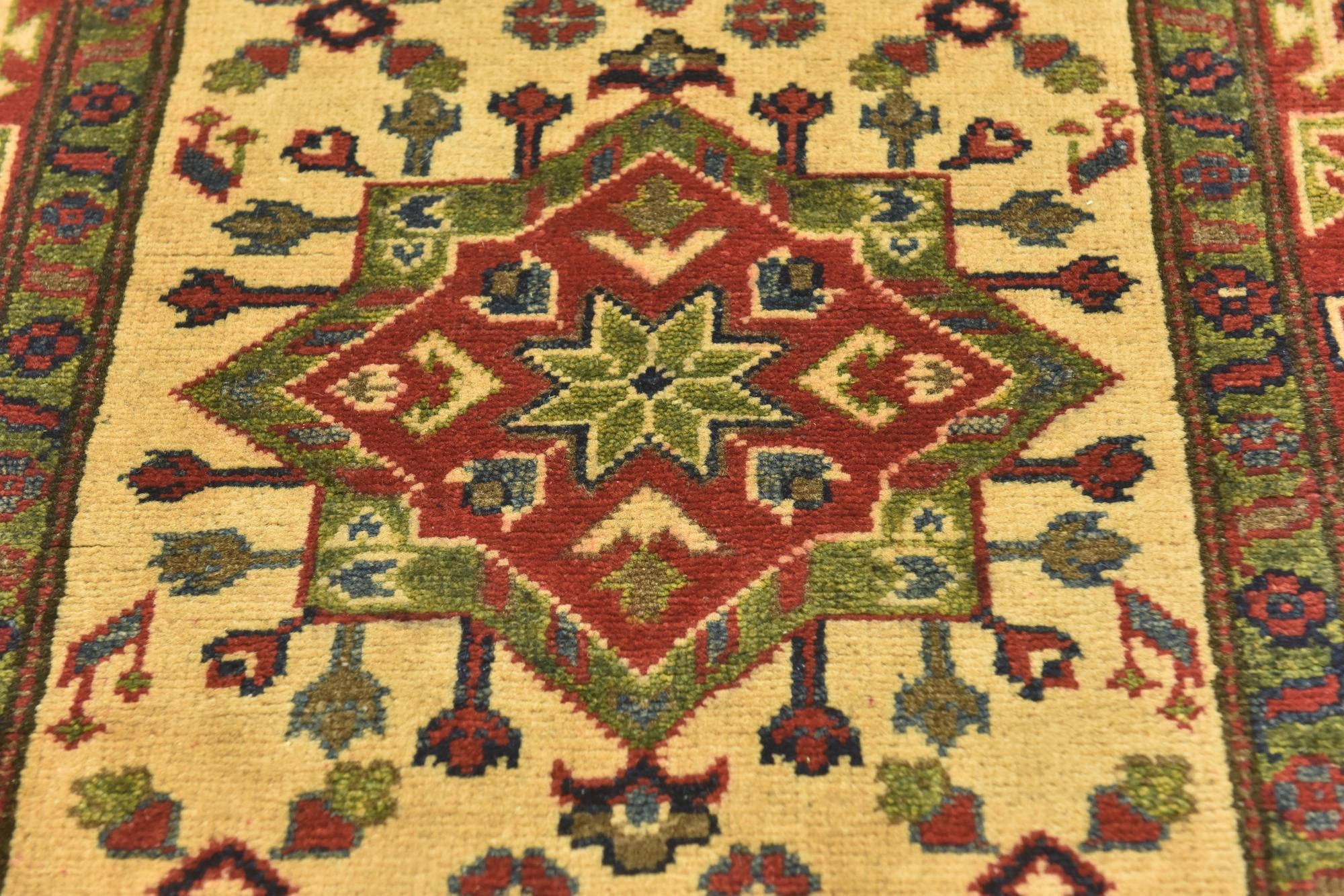 2' 9 x 3' 11 Hand Knotted Kazak Rug