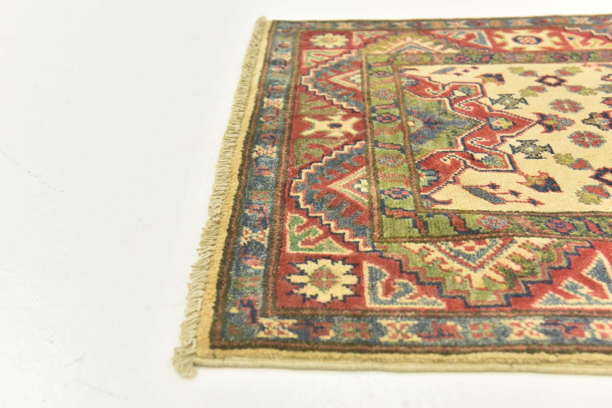 2' 9 x 3' 11 Hand Knotted Kazak Rug