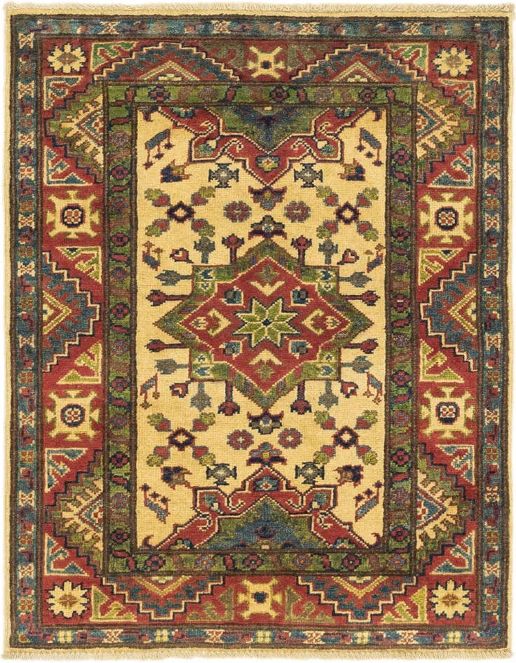 Detail image of 2' 9 x 3' 11 Hand Knotted Kazak Rug