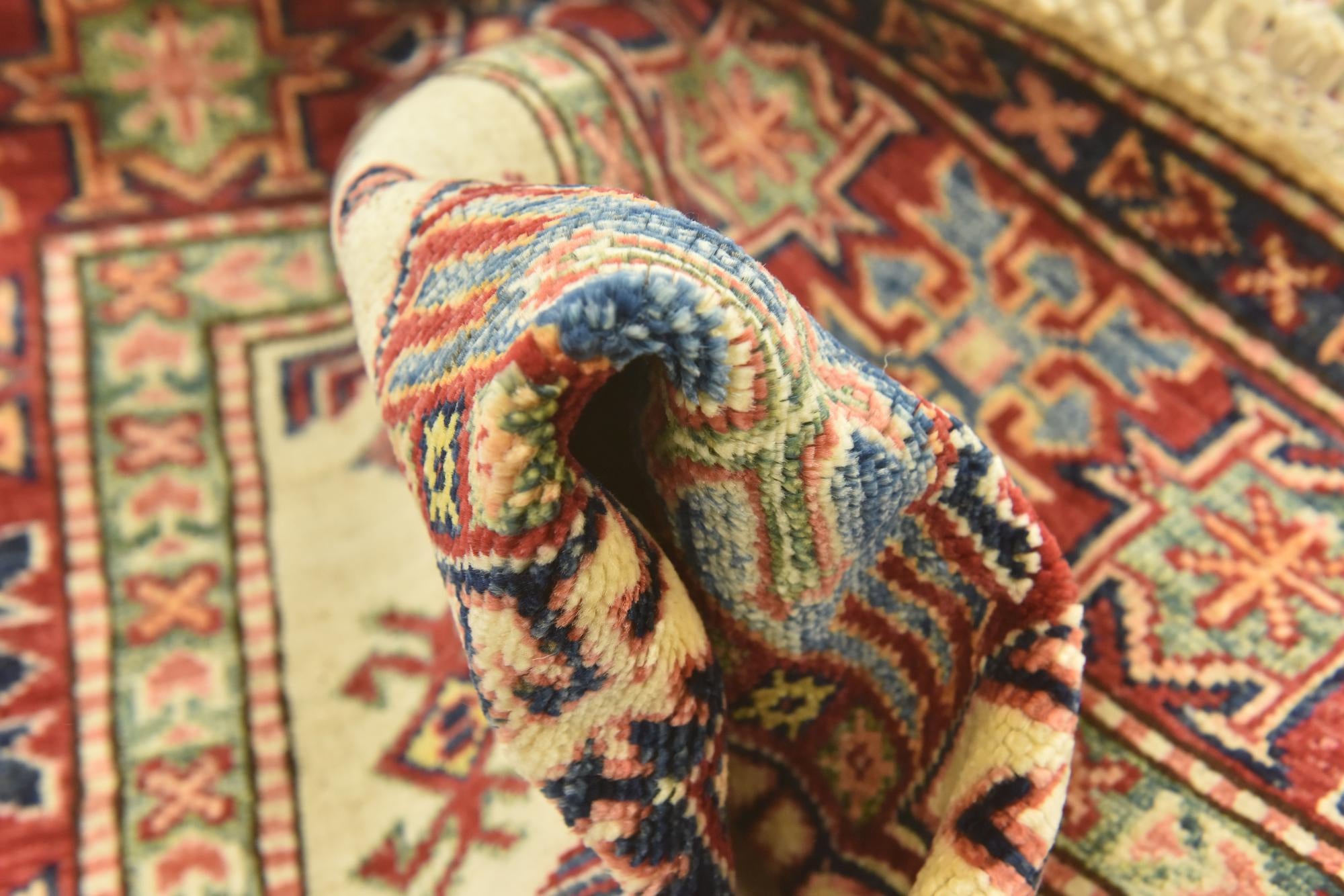 3' 6 x 4' 10 Hand Knotted Kazak Oriental Rug