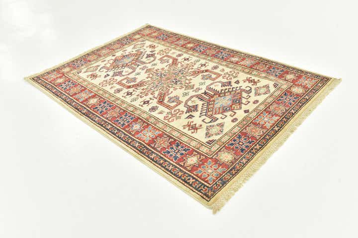 3' 6 x 4' 10 Hand Knotted Kazak Oriental Rug