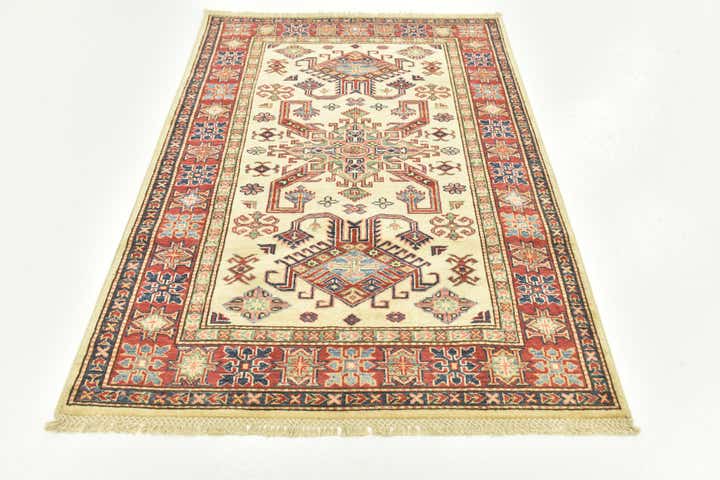 3' 6 x 4' 10 Hand Knotted Kazak Oriental Rug