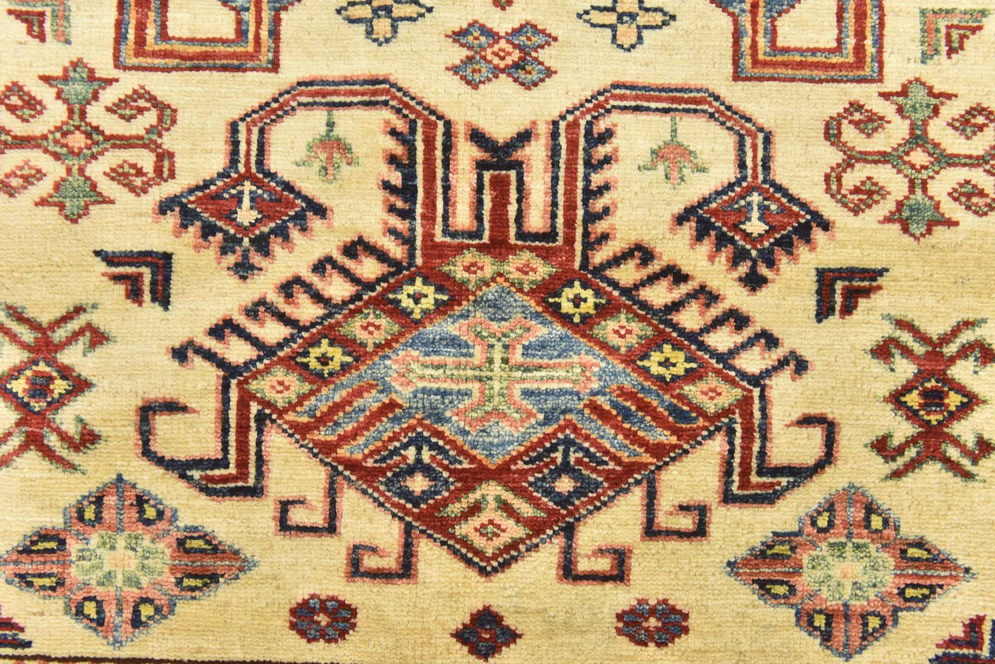 3' 6 x 4' 10 Hand Knotted Kazak Oriental Rug