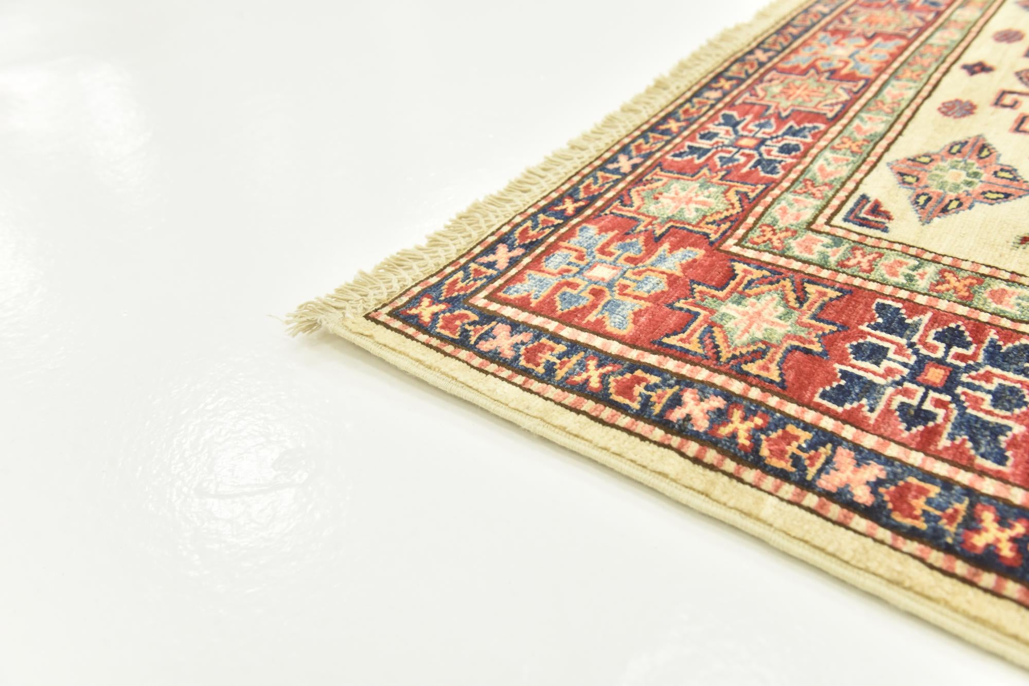 3' 6 x 4' 10 Hand Knotted Kazak Oriental Rug