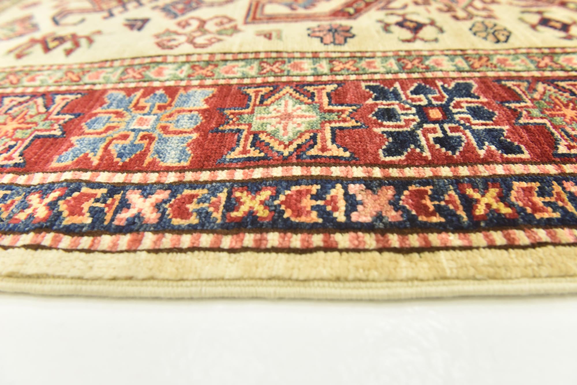 3' 6 x 4' 10 Hand Knotted Kazak Oriental Rug