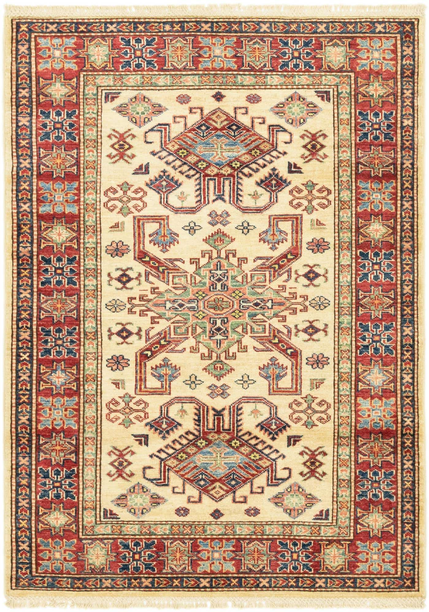 3' 6 x 4' 10 Hand Knotted Kazak Oriental Rug
