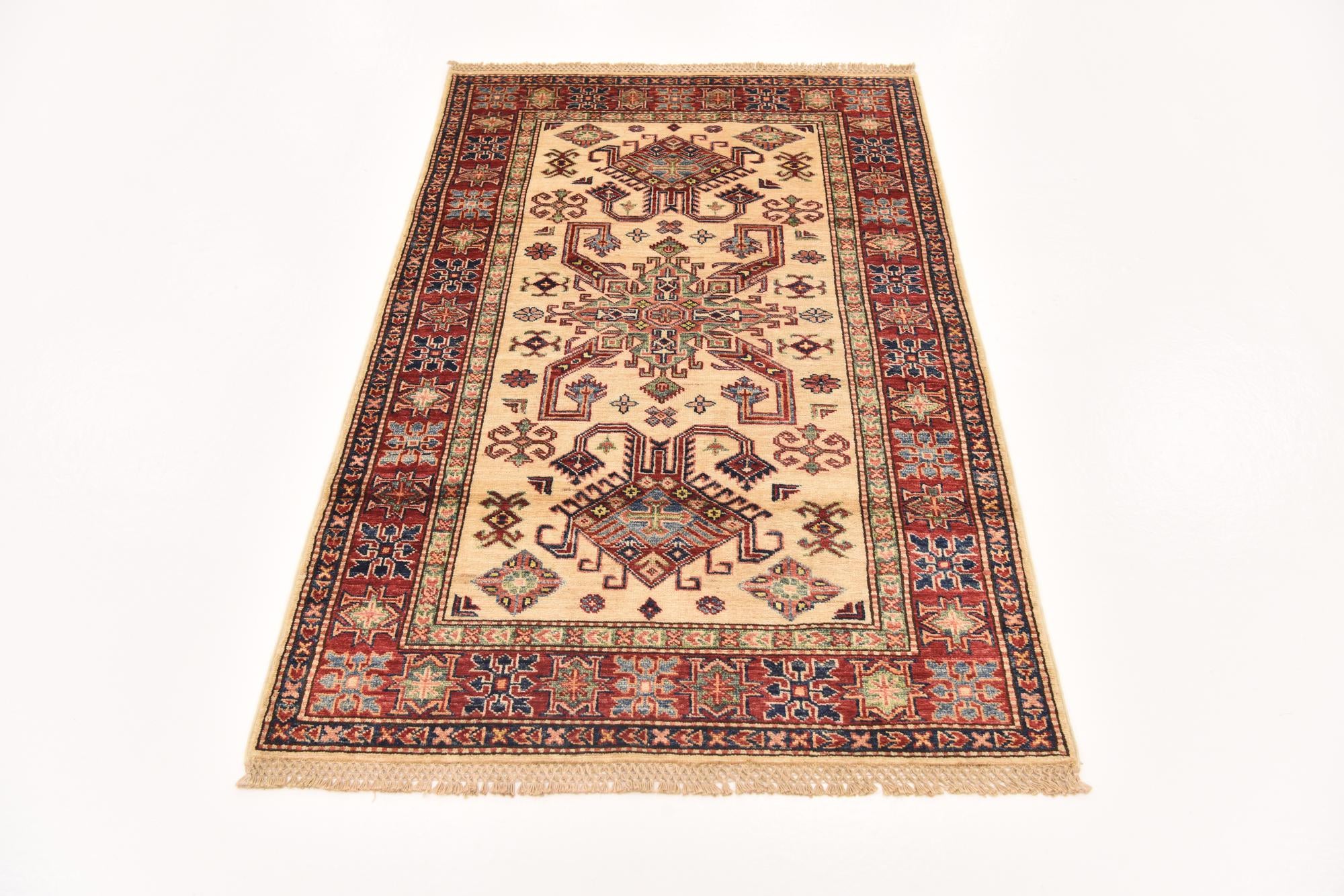 3' 2 x 5' Hand Knotted Kazak Oriental Rug
