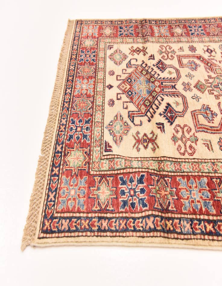 Detail image of 3' 2 x 5'  Hand Knotted Kazak Oriental Rug