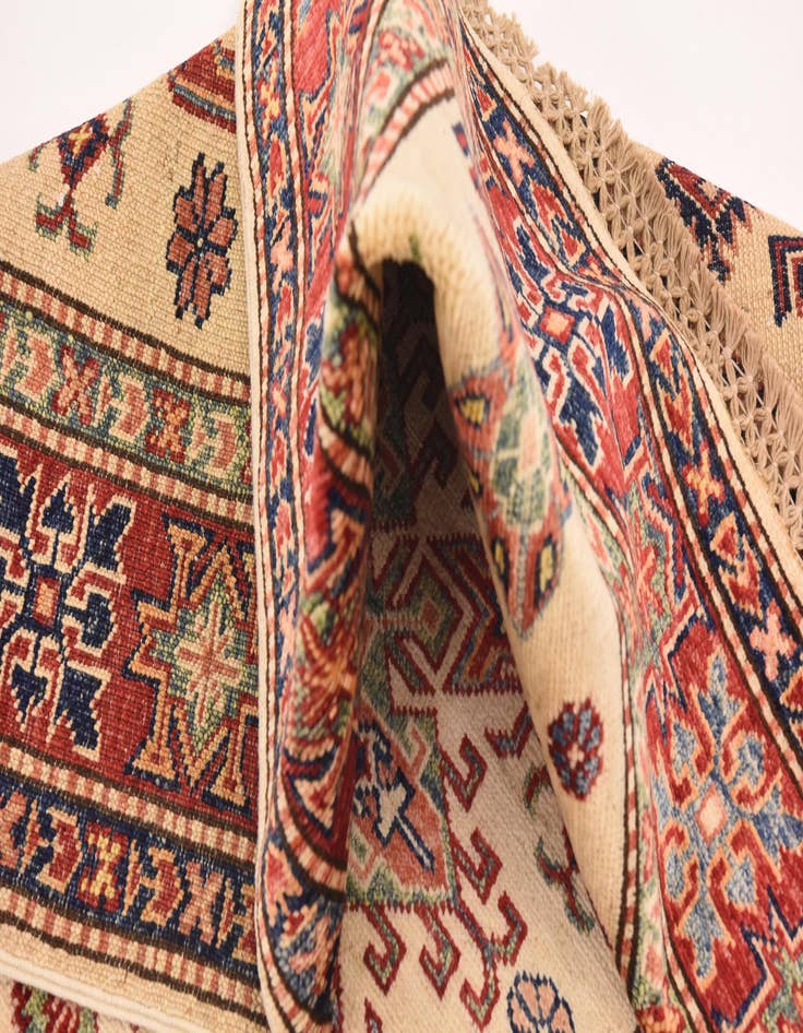 Detail image of 3' 2 x 5'  Hand Knotted Kazak Oriental Rug