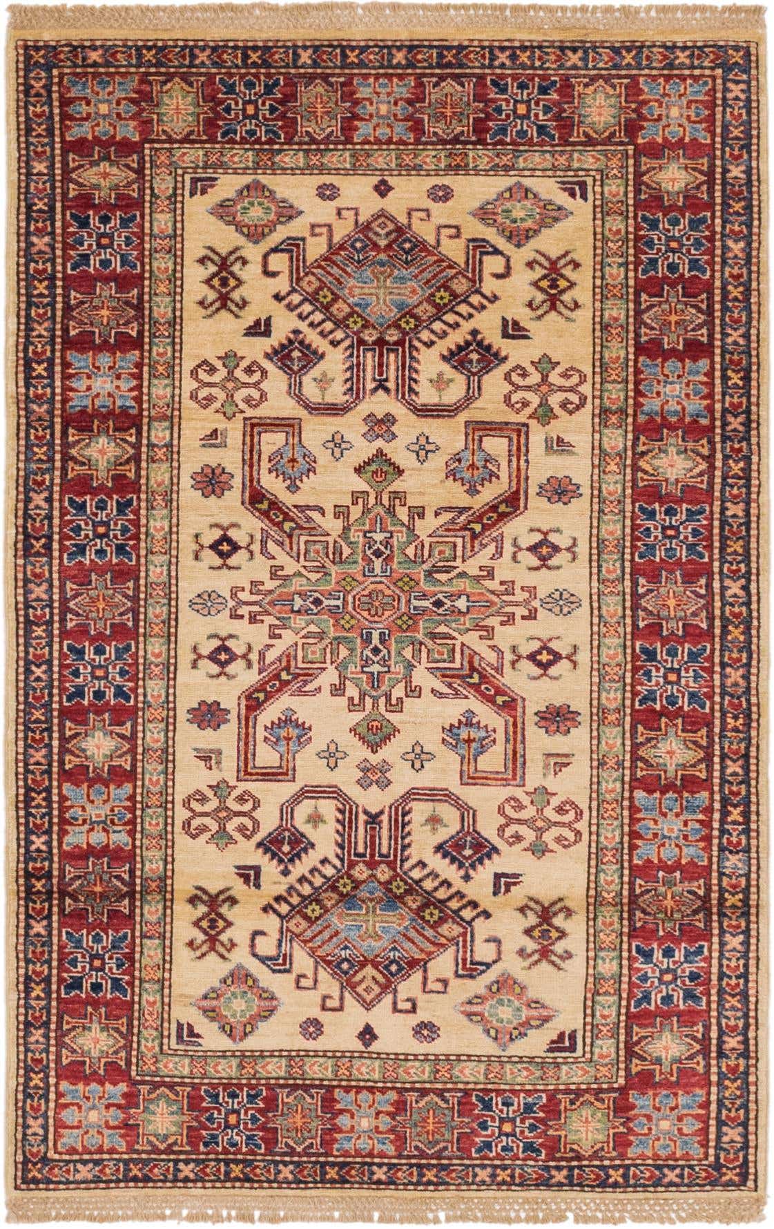 3' 2 x 5' Hand Knotted Kazak Oriental Rug