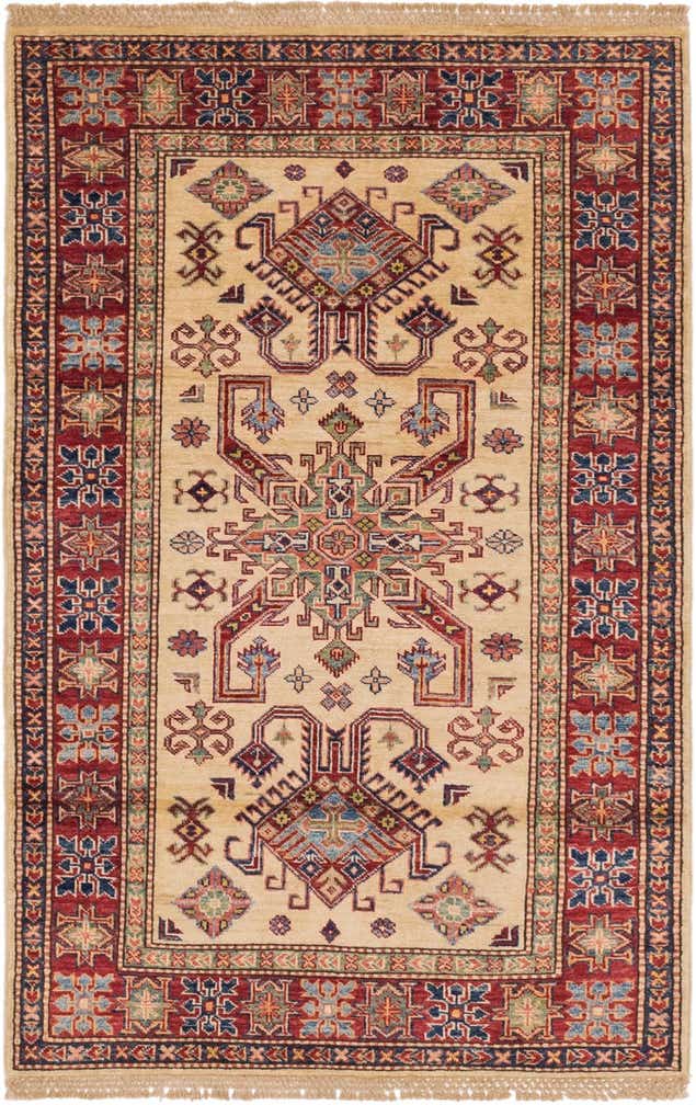 3' 2 x 5' Hand Knotted Kazak Oriental Rug