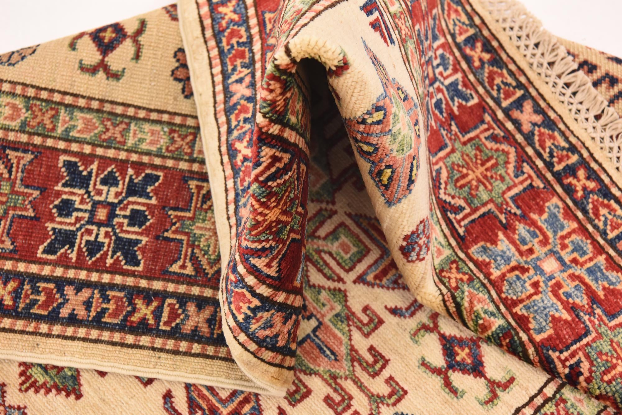 3' 4 x 5' 1 Hand Knotted Kazak Oriental Rug