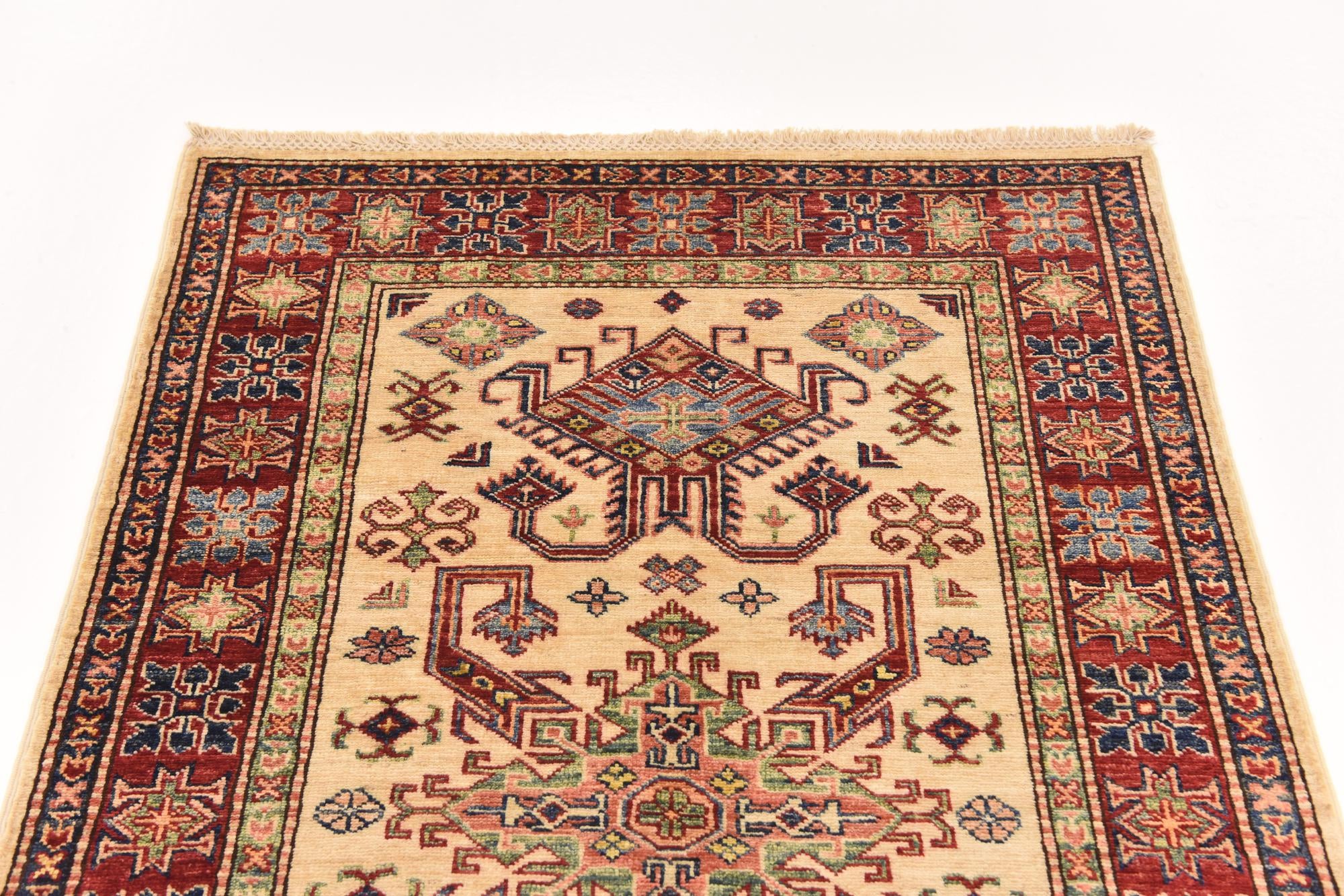 3' 4 x 5' 1 Hand Knotted Kazak Oriental Rug