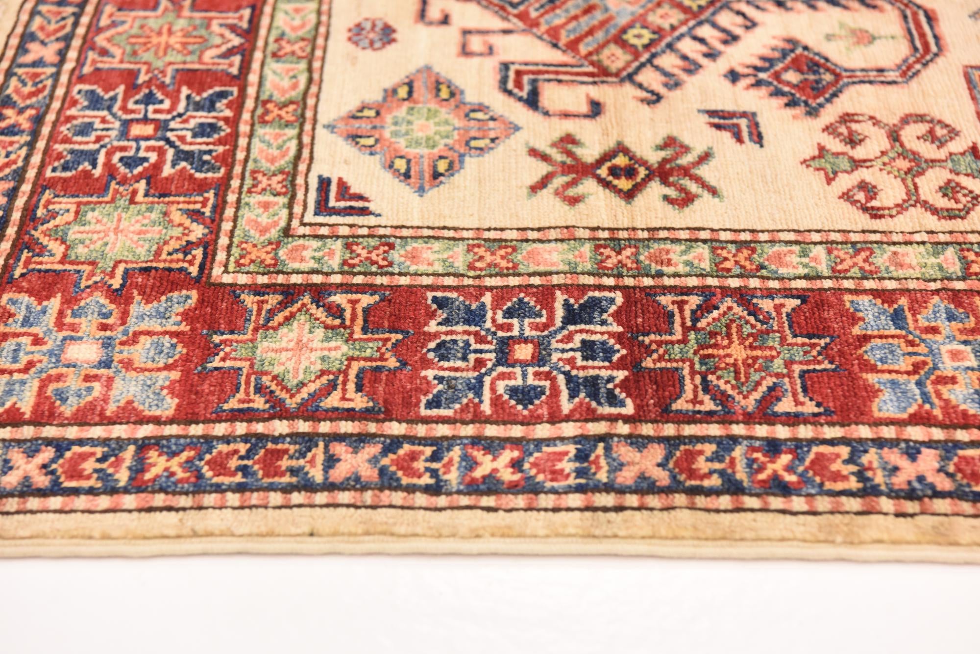 3' 4 x 5' 1 Hand Knotted Kazak Oriental Rug