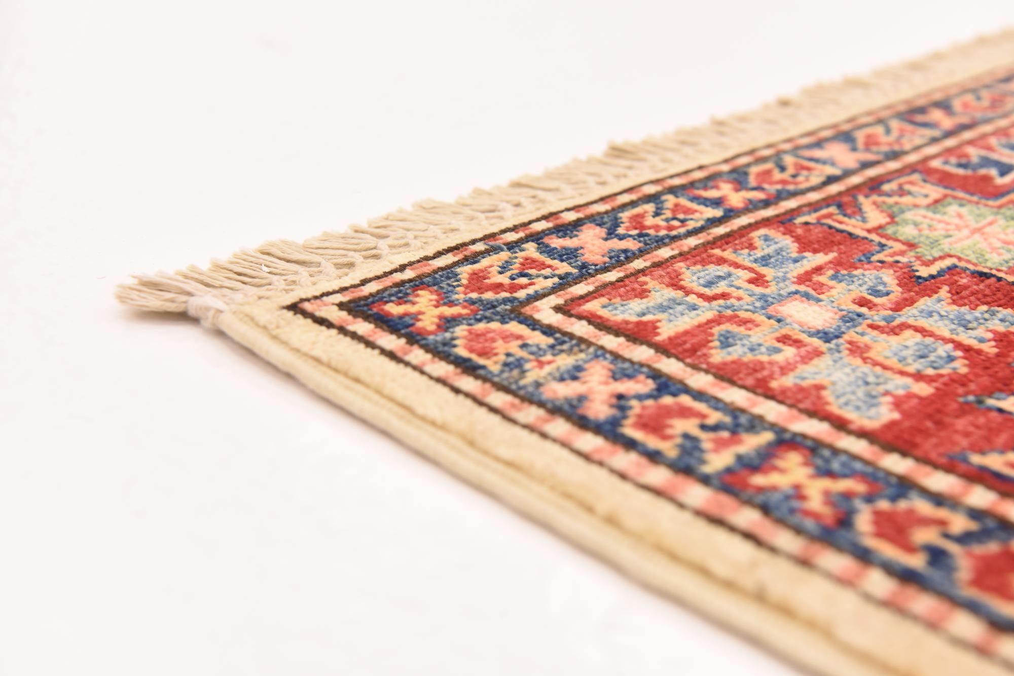 3' 4 x 5' 1 Hand Knotted Kazak Oriental Rug