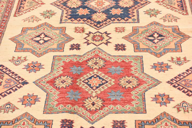 Detail image of 5' 9 x 8' 7 Hand Knotted Kazak Oriental Rug