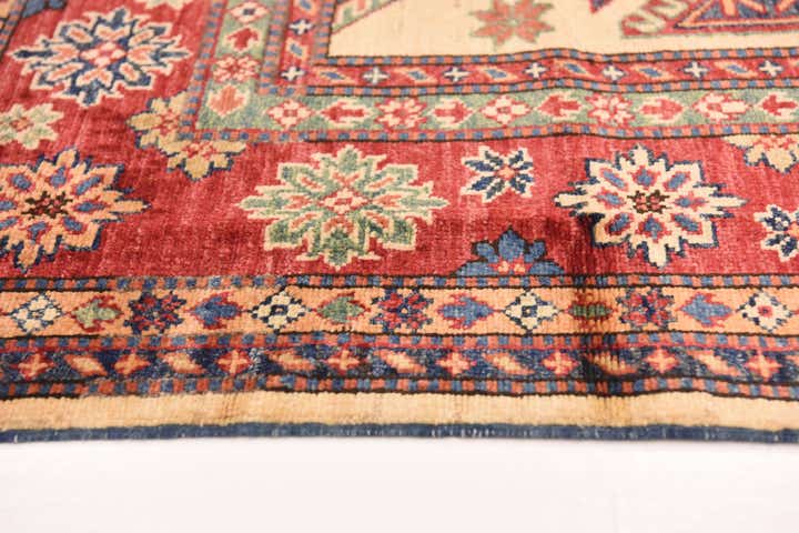 5' 9 x 8' 7 Hand Knotted Kazak Oriental Rug