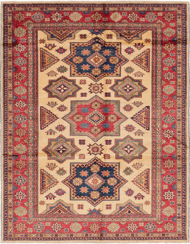 Detail image of 5' 9 x 8' 7 Hand Knotted Kazak Oriental Rug