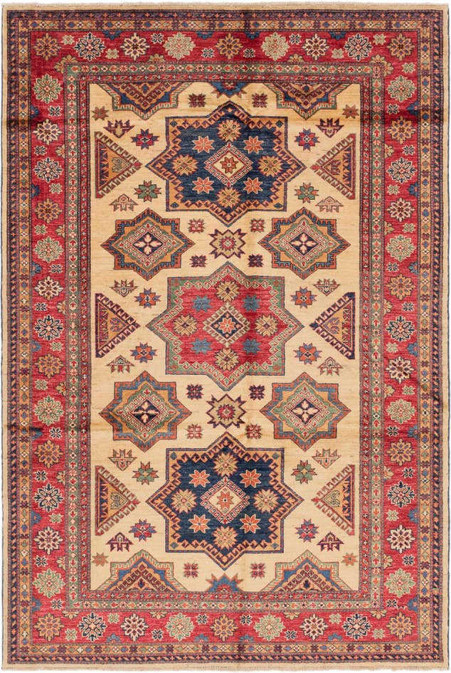 Detail image of 5' 9 x 8' 7 Hand Knotted Kazak Oriental Rug