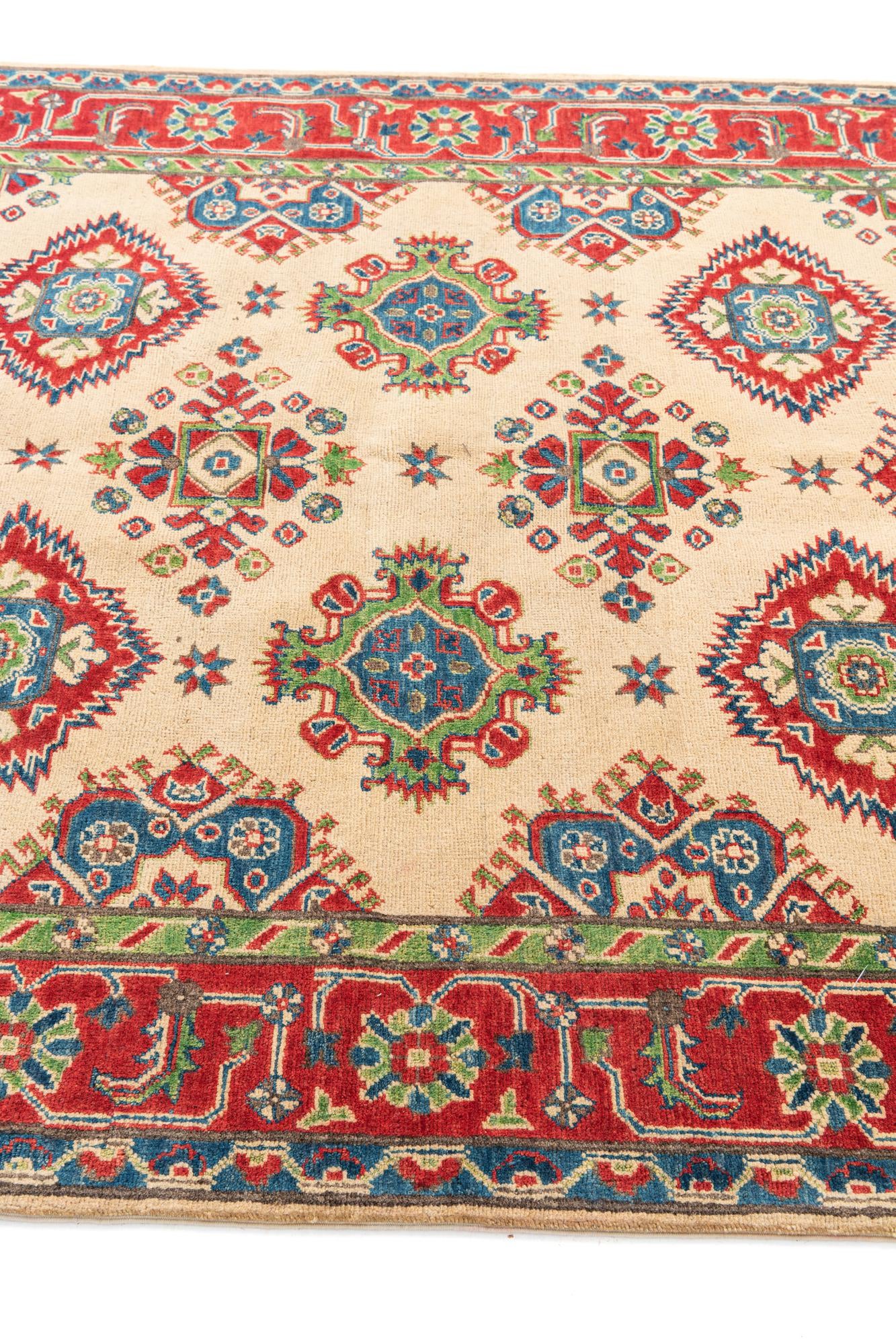 5' 8 x 7' 7 Hand Knotted Kazak Rug