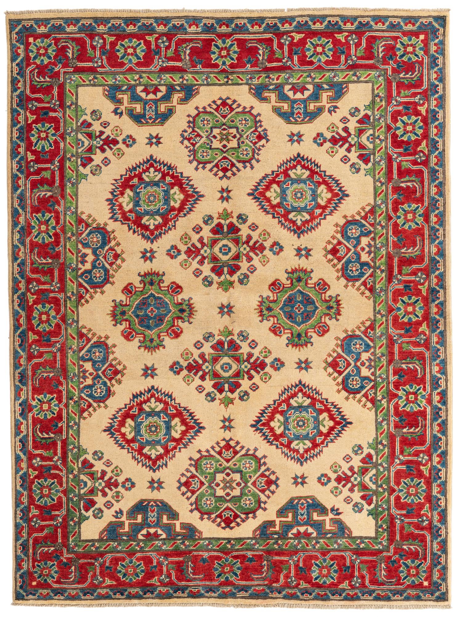 5' 8 x 7' 7 Hand Knotted Kazak Rug